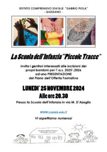 Locandina per Open Day scuola Infanzia